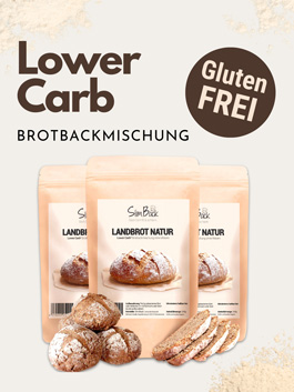 Werbebanner Slimback Lower Carb Brotbackmischung